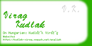 virag kudlak business card